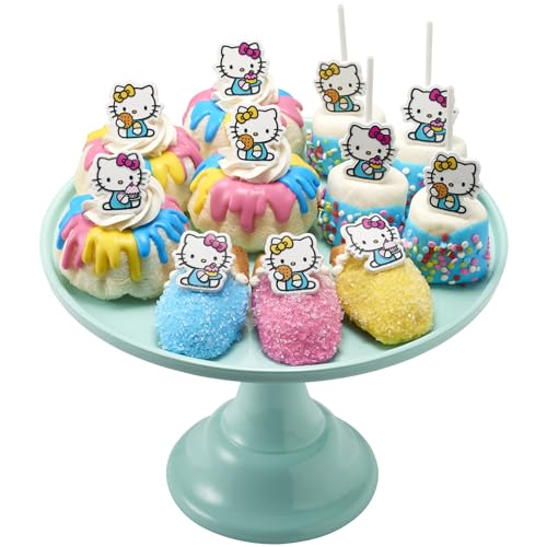 DecoPac Hello Kitty® Rings, Cupcake Decorations Featuring Hello Kitty and Mimmy, Pink And Yellow - 24 Pack