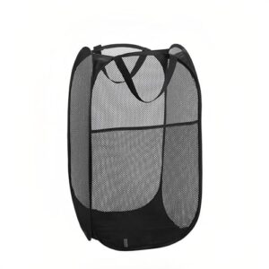 ycsxhandpick laundry hamper black mesh pop up dirty clothes hamper portable collapsible clothes baskets