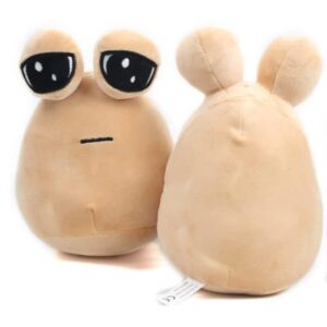 JIXIAOZUAN 8.6in Alien Pou Plush Toy,Cute Emotion Alien Plushie Stuffed Animal Pillow Christmas Birthday Gifts for Boys and Girls (2pcs Alien Plush Toy)