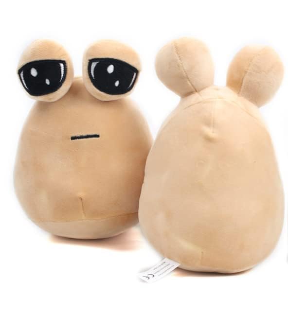 JIXIAOZUAN 8.6in Alien Pou Plush Toy,Cute Emotion Alien Plushie Stuffed Animal Pillow Christmas Birthday Gifts for Boys and Girls (2pcs Alien Plush Toy)