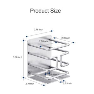 BelleJoomu Electric Razor Holder Wall Mounted Wall Mounted Rack with 3M Self-Adhesive 304 Stainless Steel Space-Saving Bathroom Organizer for Shavers | Durable & Multi-Functional