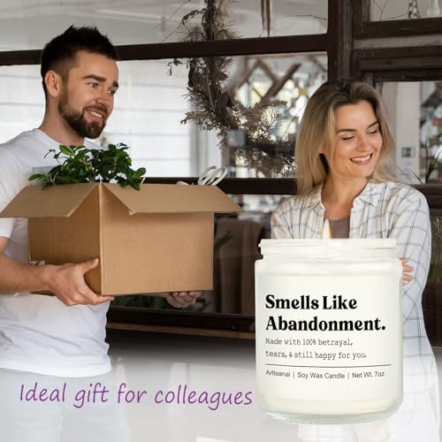 Shqiueos Retirement Gift for Woman Men Lavender Scented Candle, Farewell Gifts for Coworkers, Leaving Gifts for Boss Friends Going Away, Moving Away, Goodbye Gifts for Nurse Teacher