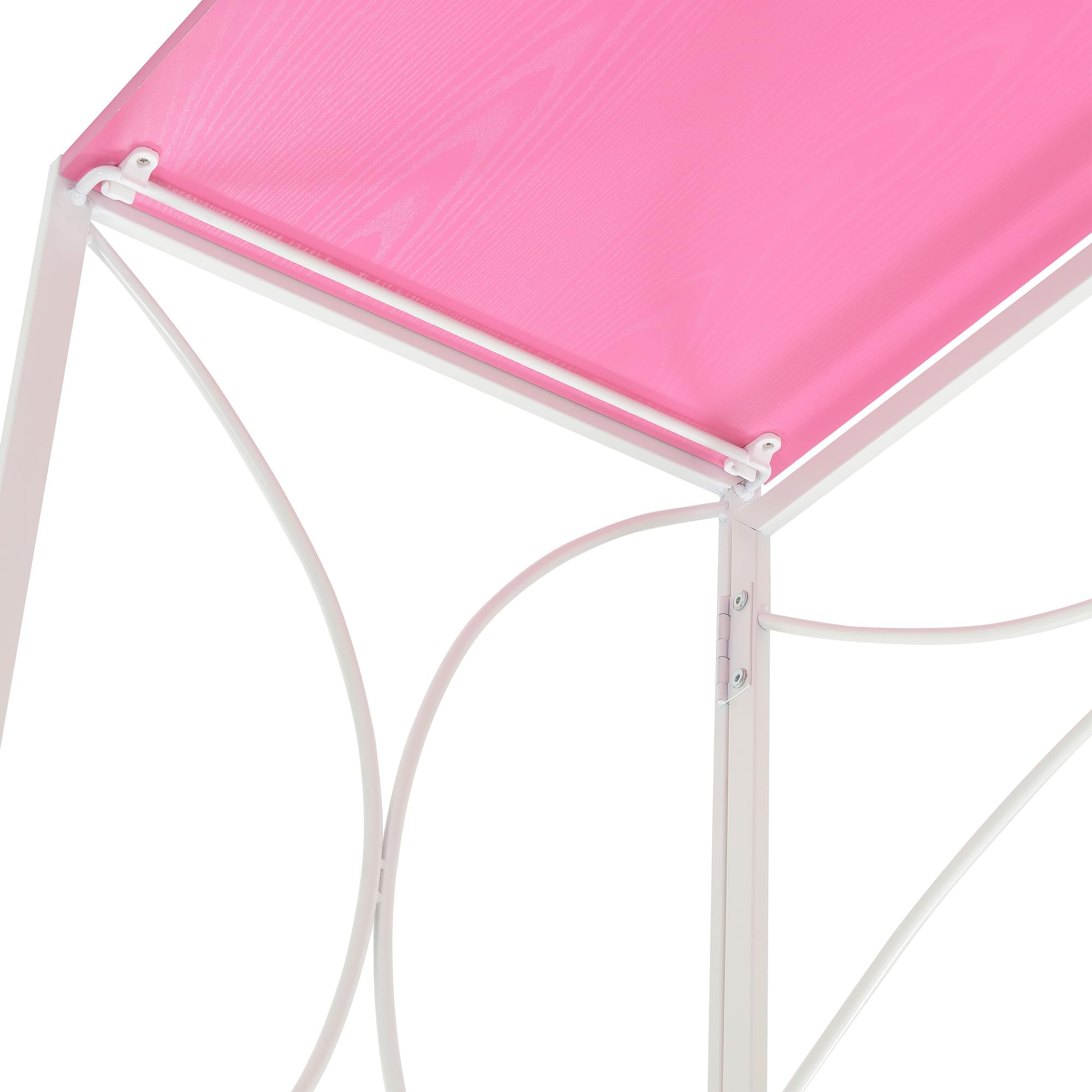 Convenience Concepts Designs2Go Nova Folding Desk, Pink/White