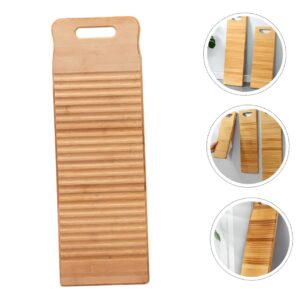 Healeved Washboard Clothes Wringer Washing Clothes Board Wash Board Hand Washing Family Laundry Wringer Naptha Underwear Tabla Clothing Diapers Washing Board Laundry Board Portable Wooden