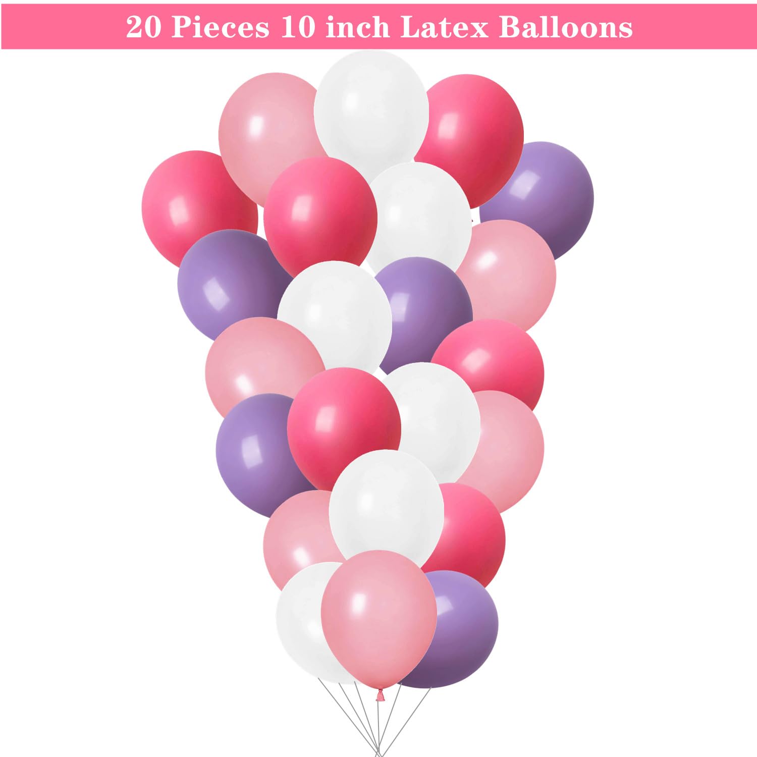 Fairy Party Balloons Birthday Party Decorations Fairy Butterfly Mushroom Film Balloons Pink Purple Rose Red Latex Balloons for Fairy 1st Birthday Wedding Spring Tea Party Baby Shower Party