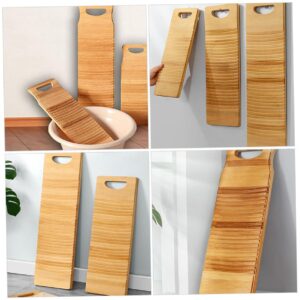 Healeved Washboard Clothes Wringer Washing Clothes Board Wash Board Hand Washing Family Laundry Wringer Naptha Underwear Tabla Clothing Diapers Washing Board Laundry Board Portable Wooden