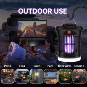 Bug Zapper Mosquito Zapper Outdoor,30W Mosquito Killer Outdoor IPX4 Waterproof, High Powered 4200V Electric Mosquito Zapper, with LED Light,Fly Trap for Home Garden Patio