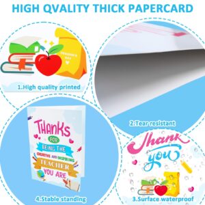 Teacher Thank You Card From Student Teacher Gift Card Teacher Appreciation Jumbo Card, Greetings Teacher Thank You Card with Envelopes for Christmas Gifts Thank You Big Card Large 14 x 21.26 inch