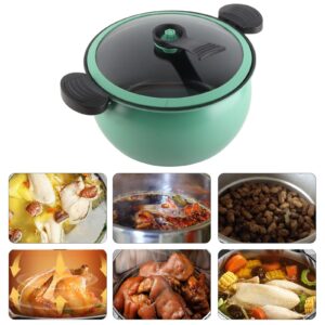 Micro Pressure Cooker Fast Cooking Cookware, 31 * 28 * 17cm Non Stick Microwave Kitchenware, Multi Functional Big Capacity Universal Stew Pot (5L)