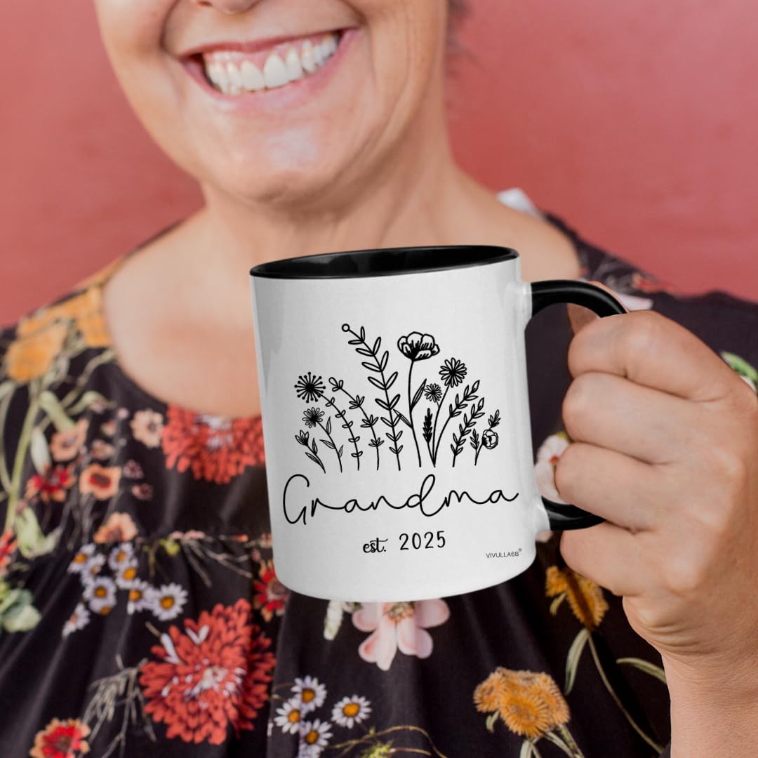 Christmas Gifts For Grandma - Promoted To Grandma 2025 Mug, New Grandma Gifts First Time, Youre Going To Be A Grandma, Future Grandma Mug, Grandma Est 2025 Coffee Mug, Gifts For Grandmother To Be