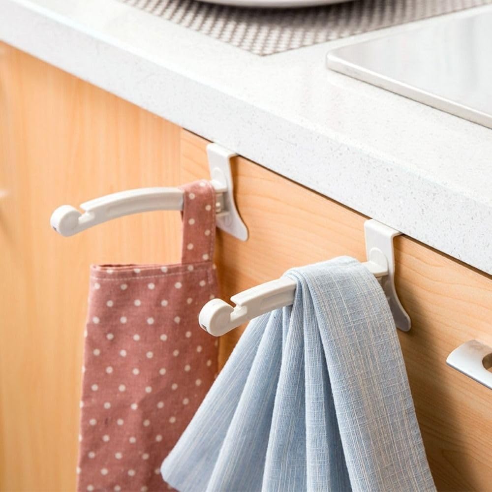 Generic 2PCS Trash Hanger Rack,Plastic Storage Rack Cupboard Back Trash Bag Hook Rubbish Bag Storage Stand for Kitchen Home, AM0XEB0HQN5US