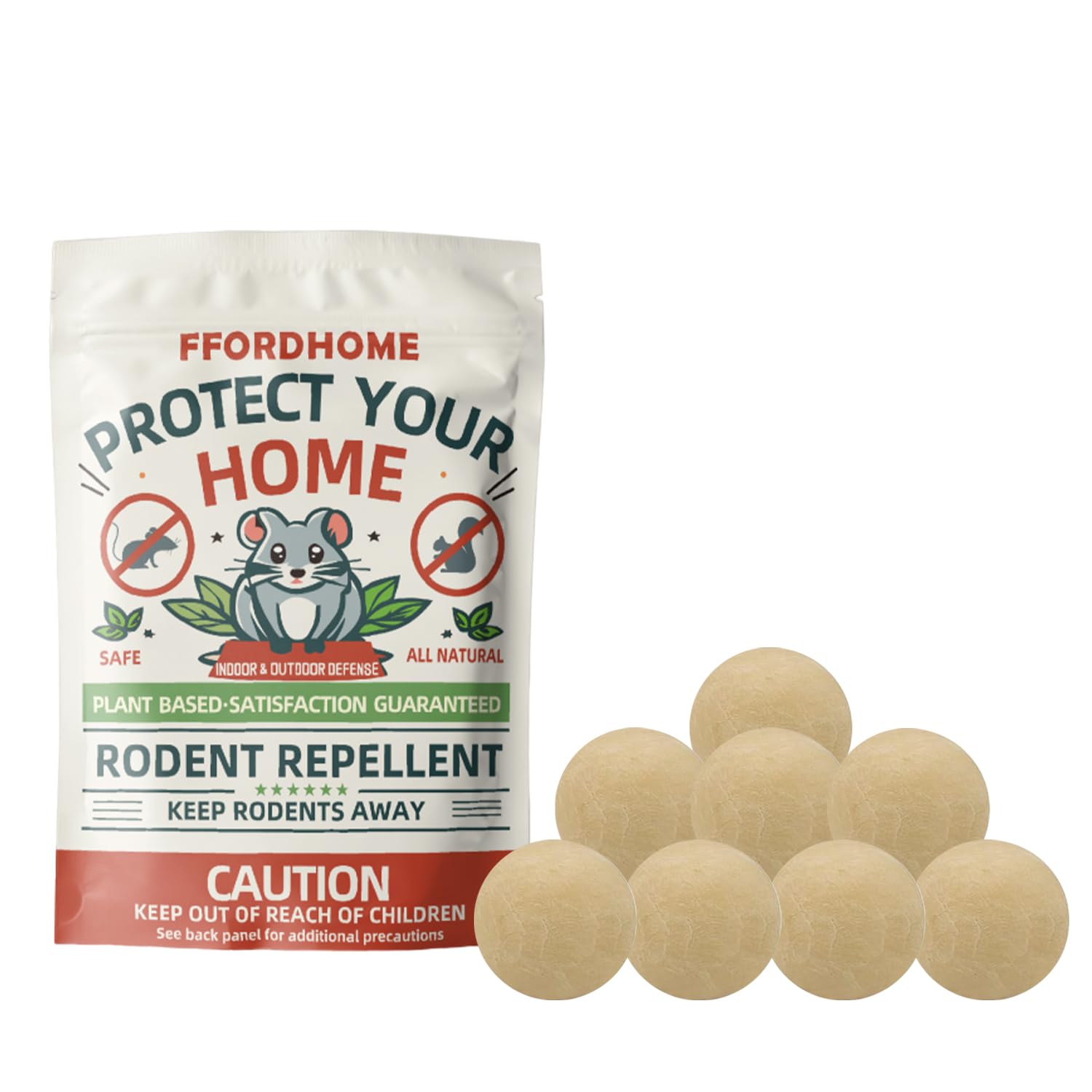 Rodent Repellent,Mice Repellent, Rodent & Insect Repellent Pouches,Peppermint Formula for Mice, Rats, Ants, Roaches, Moths - Indoor Mouse & Mosquito Deterrent - 8-Pack