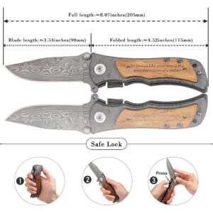 Corfara Adoptive Stepfather Gifts, To Love Us like Your Own Is the True Definition of a Father Pocket Knife, Father's Day Gifts for Stepdad, Step Dad Parent Gifts Bonus Dad Gifts