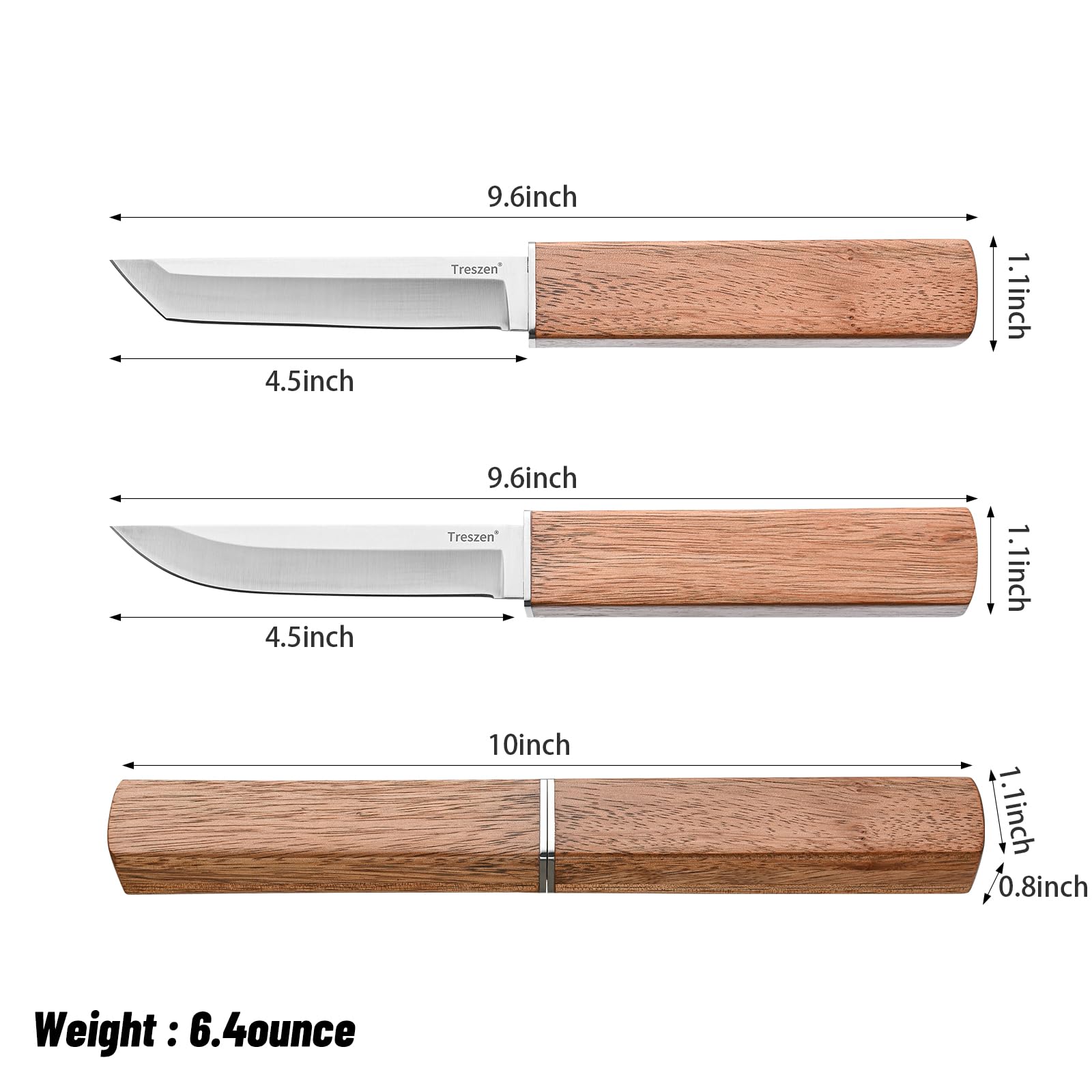 Double Knife Set, Flexible Cooking Knife for Peeling, Slicing, Trimming, etc., Precision Close Knife, High Carbon Stainless Steel Blades, Kitchen Knives, Yellow