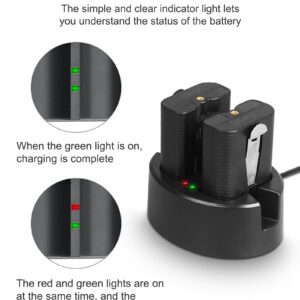 Mrupoo 2-Pack Replacement Battery for Ring Doorbell - 6040mAh Rechargeable Camera Batteries Compatible with Ring-Video Doorbell 2/3/3plus/4, Spotlight Cam, Stick Up Cam and Peephole Cam Indoor（Black）