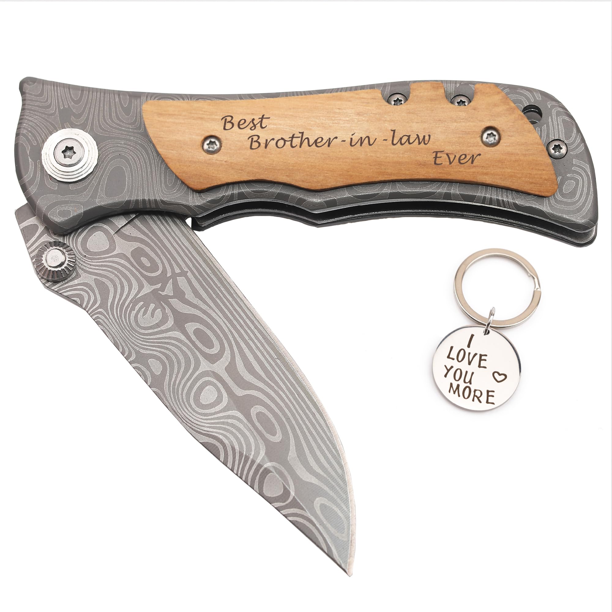 Brother in Law Gifts from Sister in Law Brother in Law, Best Brother-in-Law Pocket Knife Gift, Father's Day Gifts Christmas Birthday for My Brother-in-Law