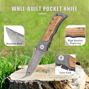 Corfara Adoptive Stepfather Gifts, To Love Us like Your Own Is the True Definition of a Father Pocket Knife, Father's Day Gifts for Stepdad, Step Dad Parent Gifts Bonus Dad Gifts