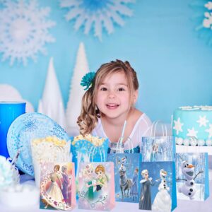 Generic Frozen Birthday Party Supplies, 16pcs Frozen Favor Bags Elsa Candy Bags for Frozen Birthday Party Favor, Elsa Birthday Party Favor Decorations