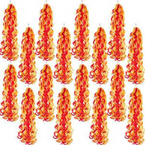 lyrow 40 pcs fire themed hanging party decorations firefighter birthday fire decor colorful fire party hanging swirls pentecost decorations fireman party supplies for events gatherings celebrations