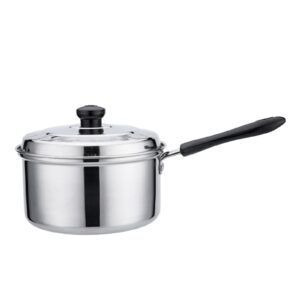 ywjlqh premium nonstick cooking pot with long handle for home kitchen, 20cm