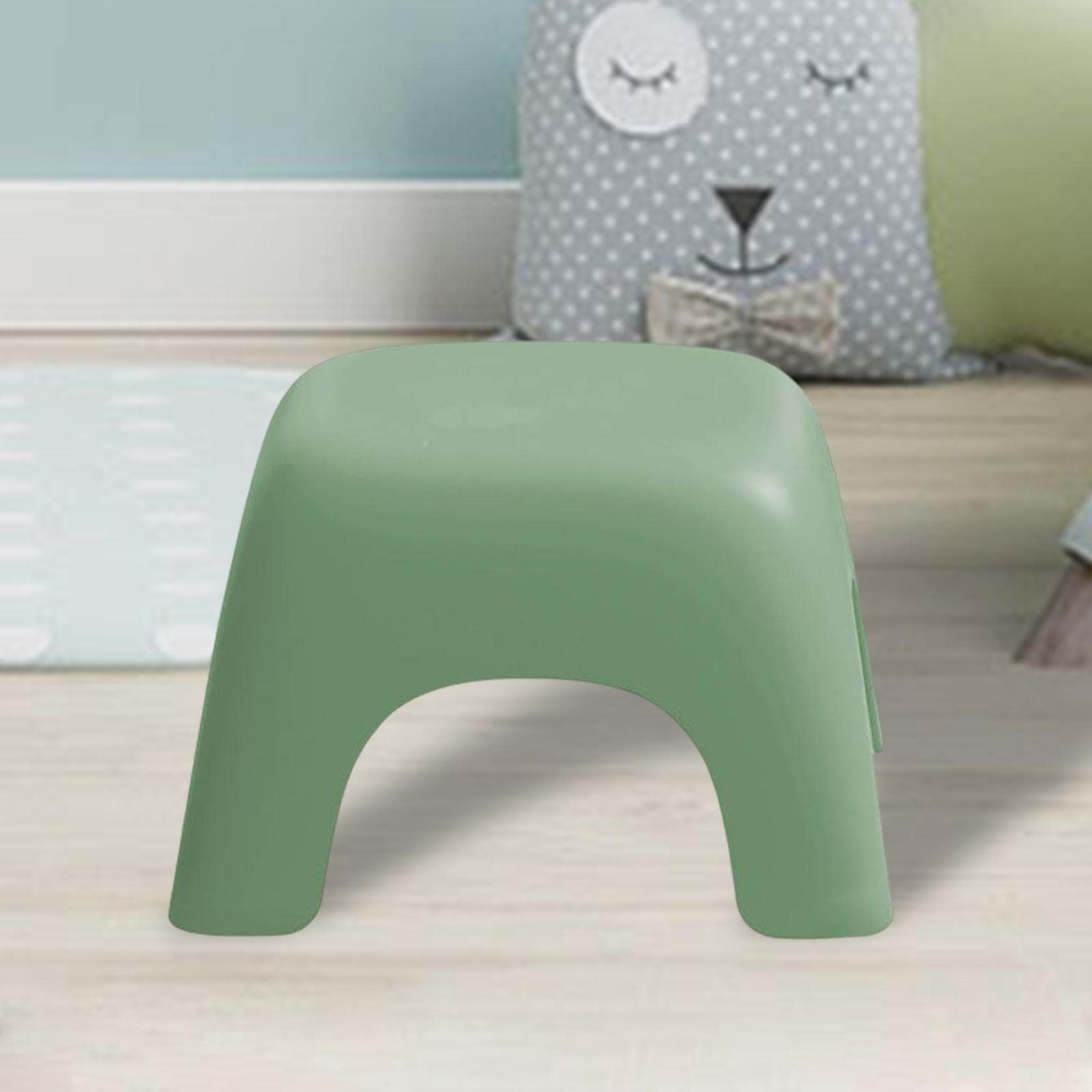 YWJLQH Sleek and Stylish Folding Step Stool for Kids and Adults, Green