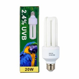 sundew compact flourescent bird lamp,2.4 uvb light bulb,20w,e26 screw thread