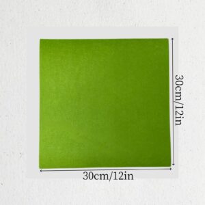 12" x 12" Felt Fabric Sheets for Crafts, Squares Felt Fabric Sheets, 1mm Thick, Felt Paper for Sewing Patchwork Material, Non-Woven Felt Fabric for DIY Sewing Craft, 2pcs (Light Green)