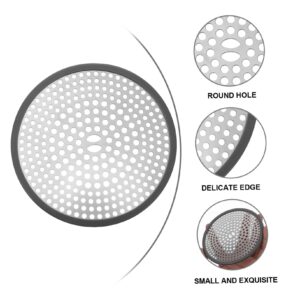 Veemoon Bathroom Floor Drain Cover Filters Wash Basin Drain Cover Water Sink Filter Hose Bib Wheel Water Trough Stainless Strainer Stainless Sink Bathtub Sponge Hair Stainless Steel