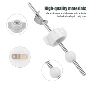 Lavatory Pop Up Center Piece Assembly, Sink Ball Rod/Pivot Rod Replacement Sink Drain Parts Compatible with Price Pfister Pop Up Stopper and Other Popular Brands Replacement for PS2673(White)