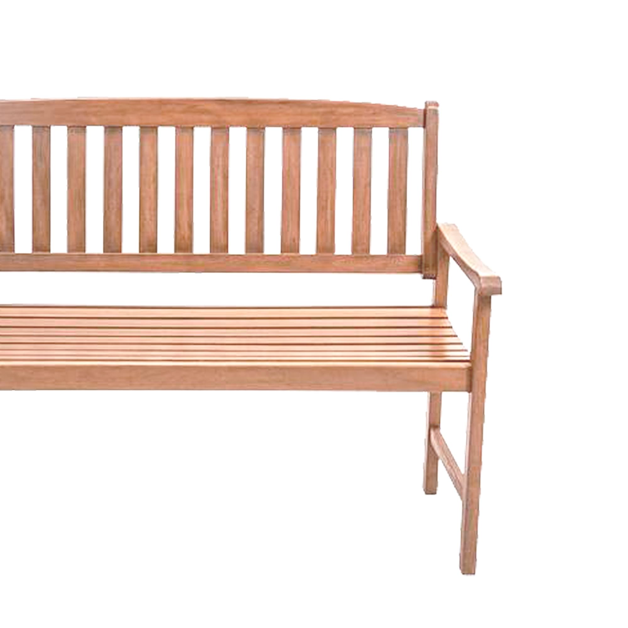 Four Seasons Courtyard 4 Feet Durable Classic Indonesian Hardwood Bench Accommodate Up to 2 People for Patio, Backyard, Garden and Porch, Brown