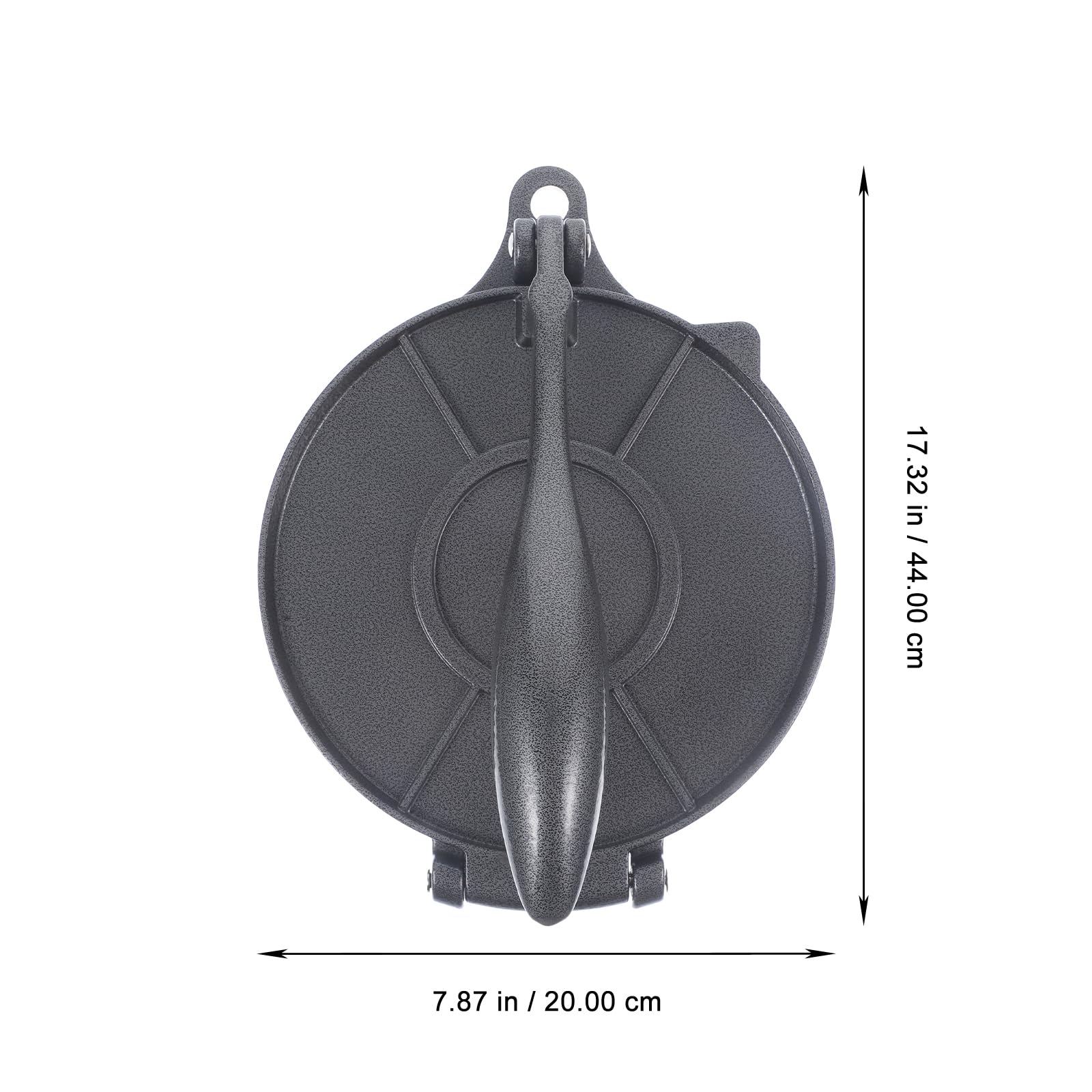 MUCKLILY Tortilla Press, Tortilla and Roti Maker, 8 Inch Dough Press Quesadilla Maker Pizza Press Roti Press Masa Roti Maker Chapati Maker for Flour Tortilla Grey