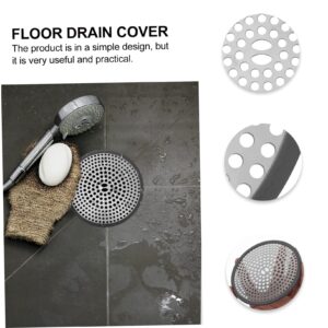 Veemoon Bathroom Floor Drain Cover Filters Wash Basin Drain Cover Water Sink Filter Hose Bib Wheel Water Trough Stainless Strainer Stainless Sink Bathtub Sponge Hair Stainless Steel