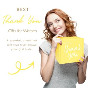 Thank You Gifts for Women, Teacher Appreciation Gifts, Employee Appreciation Gifts Unique Gratitude Gifts Baskets for Coworkers Boss Teachers Hostess Secretary Nurse Volunteer Mom Clients