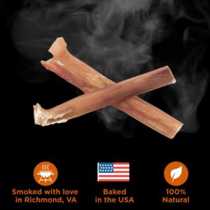 Premium Hickory Smoked 100% Natural 4 Inch Bully Sticks for Dogs - Odor Free with Smoky Aroma - No Additives, Free-Range Grass-Fed Beef, Grain-Free Rawhide-Free - Mini Bully Sticks, 10 Pack