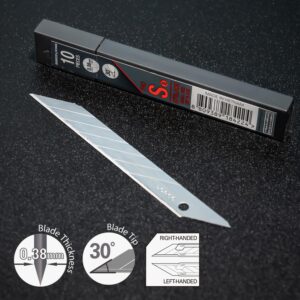 DORCO S401 Specialty Utility Knife (2 Pack) – 30° Angle Blade, Professional Craft & Design Tool for Artists and Designers – Ergonomic, Left & Right-Handed