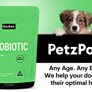 Probiotic for Dogs - Grain-Free Digestive Support Powder for Diarrhea, Bloating & Gas - Promotes Immune Support & Oral Health - Reduces Paw Licking, Allergies & Yeast Infections - 2.7 oz - 45 Scoops