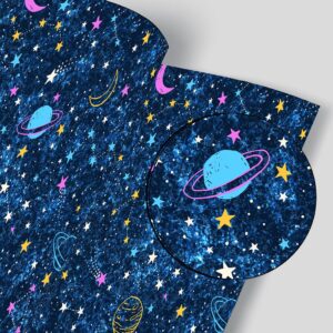 Sky Star Starry Night Peel and Stick Wallpaper for Kids Boys Girls Nursery Room Wall Decor Ceiling Contact Paper Galaxy Mural 17.7X117 Inches