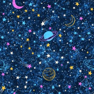 sky star starry night peel and stick wallpaper for kids boys girls nursery room wall decor ceiling contact paper galaxy mural 17.7x117 inches