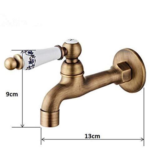 Wall-Mounted Cold Water Faucet Bathroom Lavatory Sink Bathtub Brass Taps Garden Patio Washing Machine Mop Pool Faucets,Kitchen Sink Taps Interesting Life