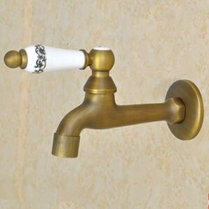 Wall-Mounted Cold Water Faucet Bathroom Lavatory Sink Bathtub Brass Taps Garden Patio Washing Machine Mop Pool Faucets,Kitchen Sink Taps Interesting Life