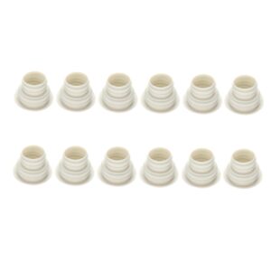 yardenfun 12pcs bathtub stopper for bathroom sewer sealing plug waste sealing ring washing machine hoses sink plug drain seal hose plug silicone sink cover sewer seal ring white