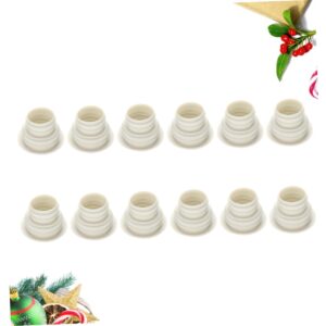 Yardenfun 12pcs Bathtub Stopper for Bathroom Sewer Sealing Plug Waste Sealing Ring Washing Machine Hoses Sink Plug Drain Seal Hose Plug Silicone Sink Cover Sewer Seal Ring White