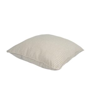 SUPMAISON Pack of 2 Decorative Indoor Outdoor Pillow 18" x 18" (Polyester, Veranda Stripe/Tan)