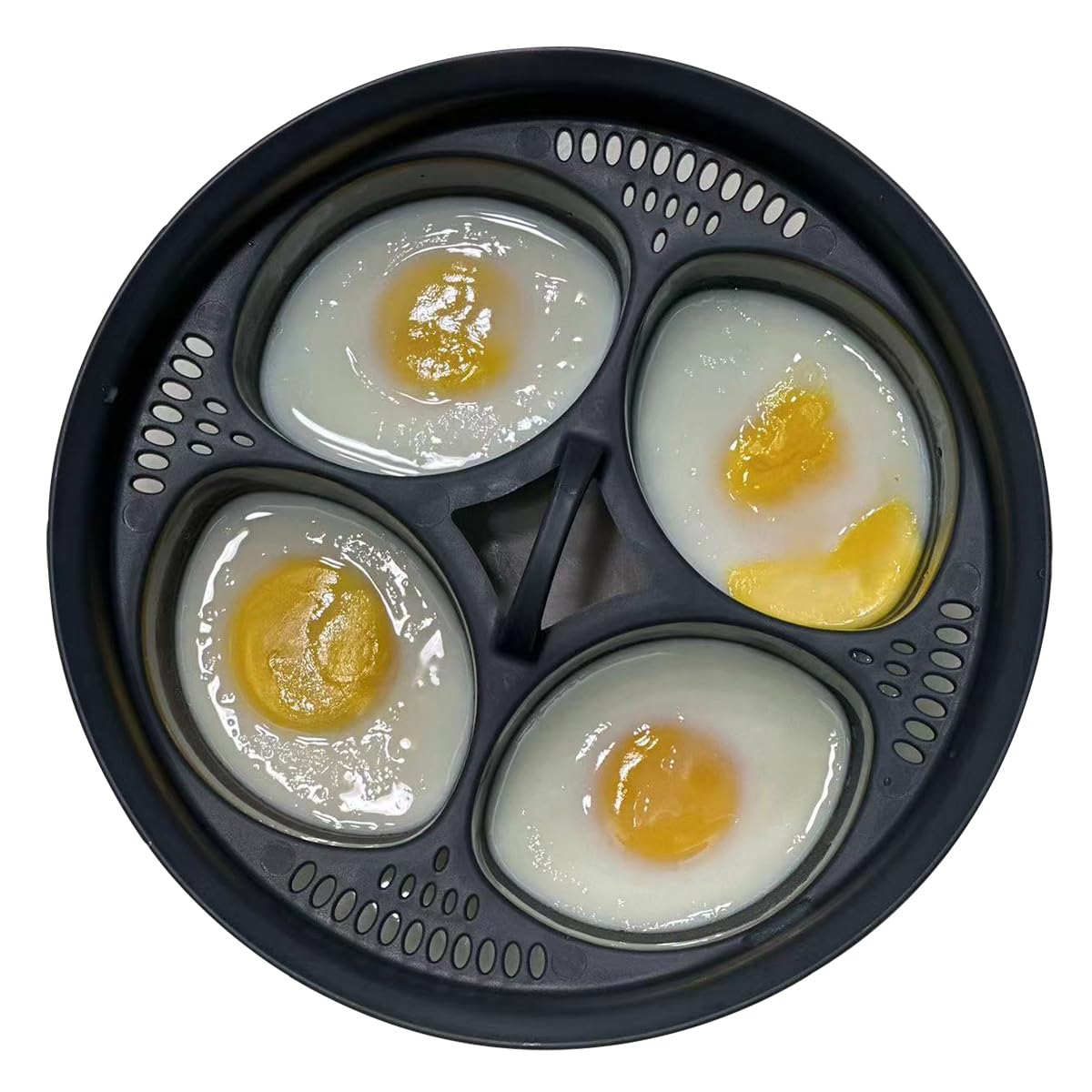 RAUWIZX 4-in-1 Egg Steamer, Silicone Egg Bite Molds for Instant Pot and Egg Steamer, Poached Egg Cups, Food-Grade Safe Materials, PFOA-Free, Ideal for Breakfast, Healthy Snacks or Desserts