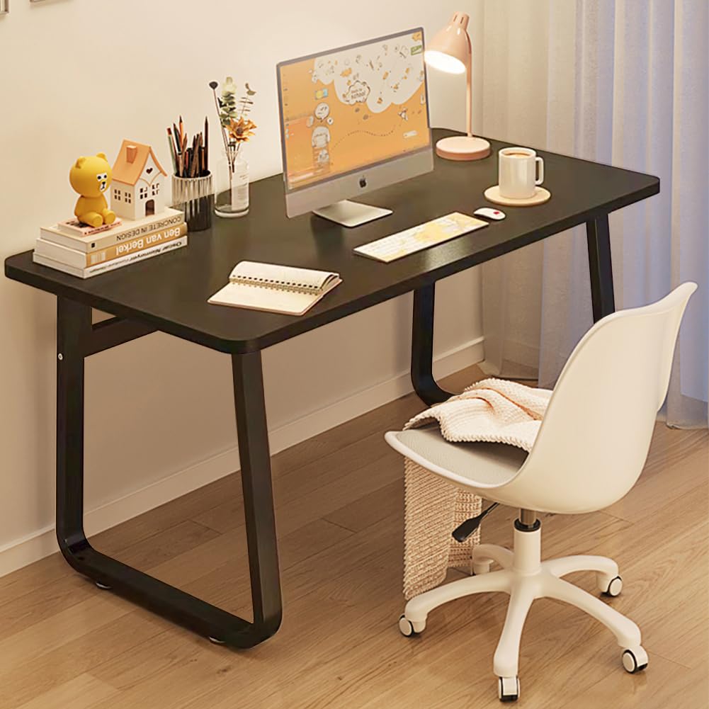 WXJHL Modern Desk 47.3 Inch Computer Table Simple Style Office Writing Desk Industrial Office Table, Sturdy Laptop Table for Home Office