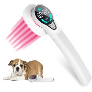 laswhgdpet cold therapy for dogs - 2024 upgraded infrared red light therapy vet device, portable therapy device for pain relief arthritis, spinal, promote blood circulation (white)