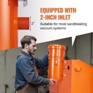 VEVOR Dust Collection System: 1.6-HP Dust Collector Media Reclaimer with 1.8 Gallon Capacity - Universal Fit for Sandblaster Cabinets and Media Blasters