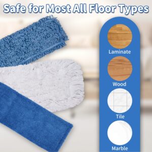 36" Microfiber Mop Pads ，3 Types of Commercial Dust Mop Head Replacement Use for Multi-Surface Floors