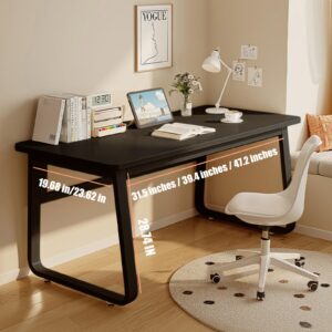 WXJHL Modern Desk 47.3 Inch Computer Table Simple Style Office Writing Desk Industrial Office Table, Sturdy Laptop Table for Home Office