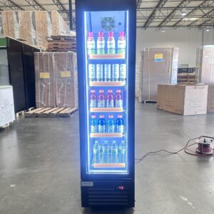 XPACOOL Commercial Refrigerator Display Fridge Cooler,Glass Door Merchandiser Beverage Refrigerator with LED Light Adjustable Shelves ETL and NSF Approval